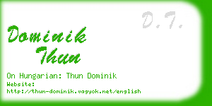 dominik thun business card